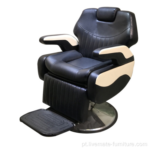 Cadeira de barbeiro moderna móveis de salão, cadeira de barbeiro reclinável